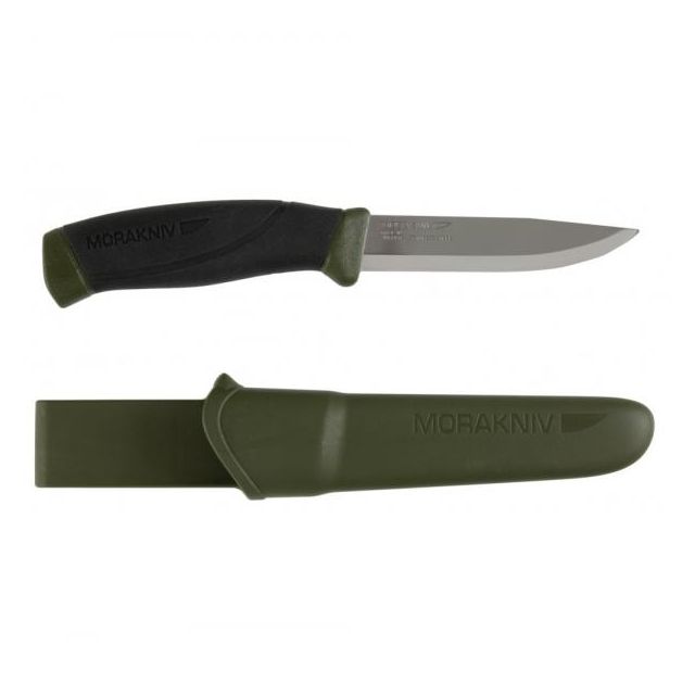 Mora Companion Stainless Steel 860 Bushcraft Knife Green