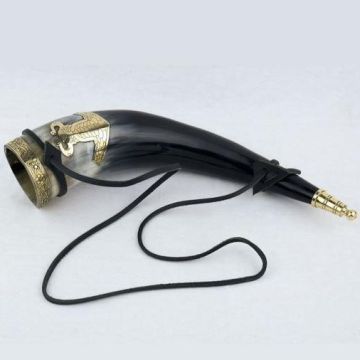 Thor Drinking Horn with Leather Strep