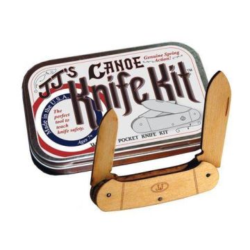 JJ's Canoe Kids Knifemaking Kit In Tin (Wooden)