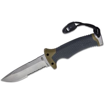 Gerber Ultimate Fixed Blade Knife With Firestarter Green