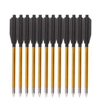12 Aluminium Crossbow Bolts 6.5"