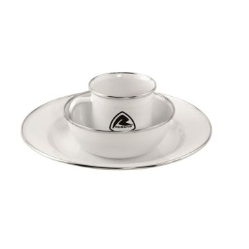 Robens Tongass Enamel Cup, Plate & Bowl Set