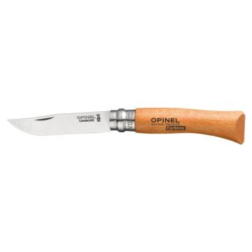 Opinel No 7 Knife - Carbon Beech Wood Handle 8cm