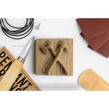 Carving Kit Inc Mora 120 - Axes - Oak Wood Pendant By Giles Newman
