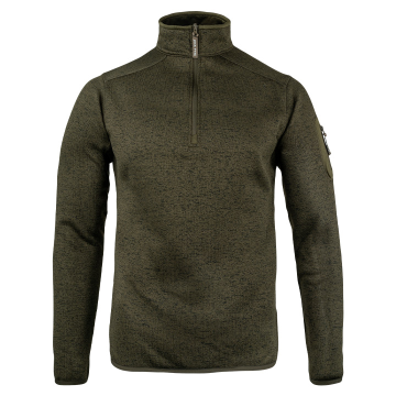 Jack Pyke Melange Quarter Zip Fleece Green Fleck