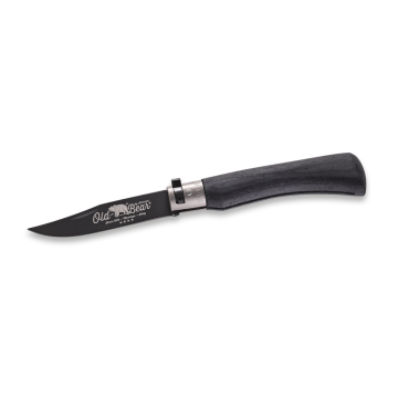 Old Bear Black PFTE & Nickel Stainless Pocket Knife XL