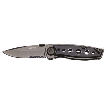 Whitby 2.5" Black Gun Metal Finish Lock Knife