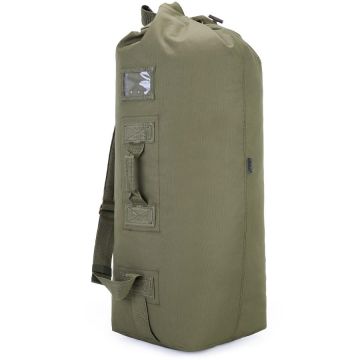 Military Style 75L Kit Bag - Olive Green