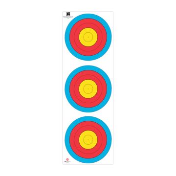 WA Approved 3 Spot Vertical 40cm Target Face
