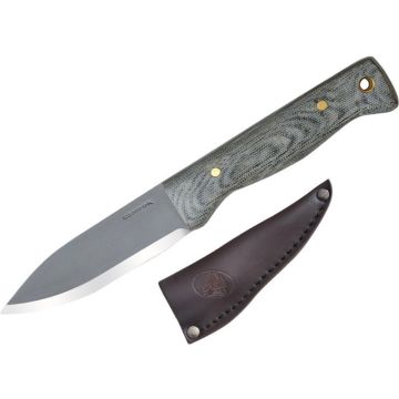 Condor Bushlore Camp Knife Micarta Handle Black Leather Sheath CTK232-4.3HCM