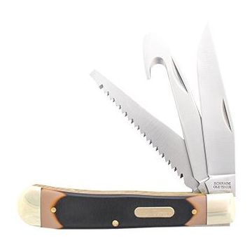 Old Timer Premium Trapper 3 Blades, Saw, Gut Hook, & Clip Point