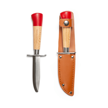 Huckleberry Kids Explorer Bushcraft Knife With Leather Sheath