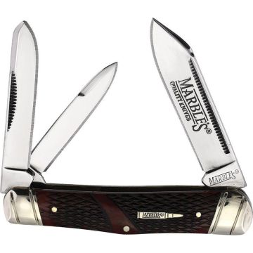 Marbles Whittler - Brown Checkered Bone