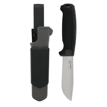 Mora Amberg Full Flat Grind Black - Stainless