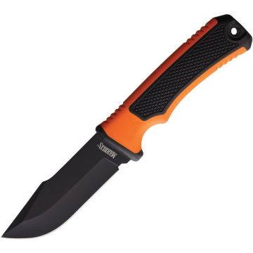 Marbles Fixed Blade Knife - Orange Black