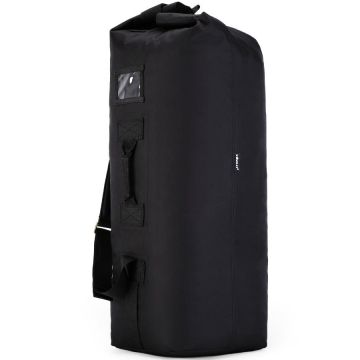 Military Style 75L Kit Bag - Black
