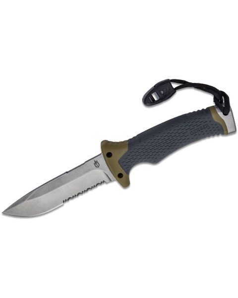 Gerber Ultimate Fixed Blade Knife With Firestarter Green