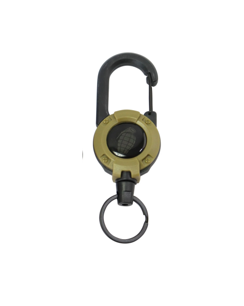 Kombat Heavy Duty Retractable Carabiner - Coyote