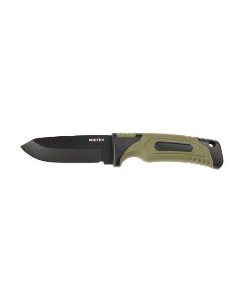 Whitby Bushcraft Fixed Blade Sheath Knife - Green