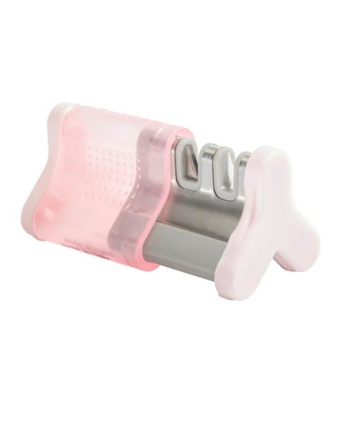 Smith's Slide-Sharp Edge Grip 2-Slot Knife Sharpener - Pink