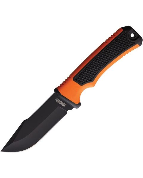 Marbles Fixed Blade Knife - Orange Black
