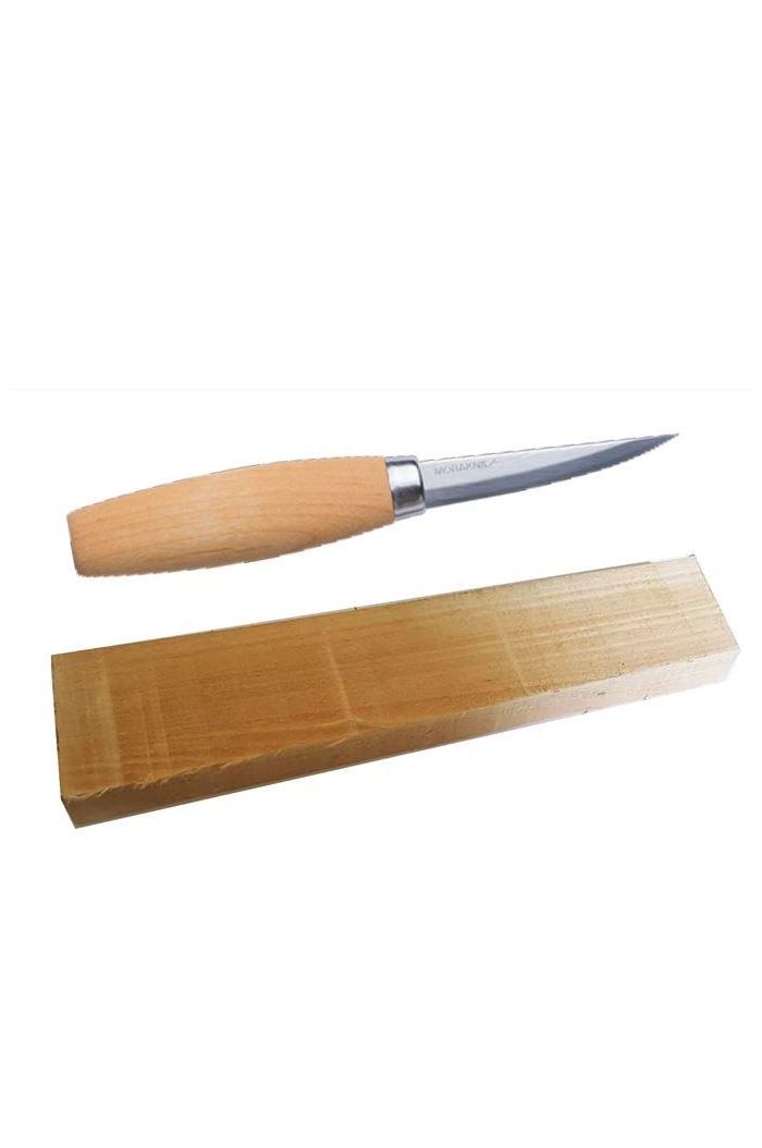 Mora 106 Carving Knife With Lime Wood Blank