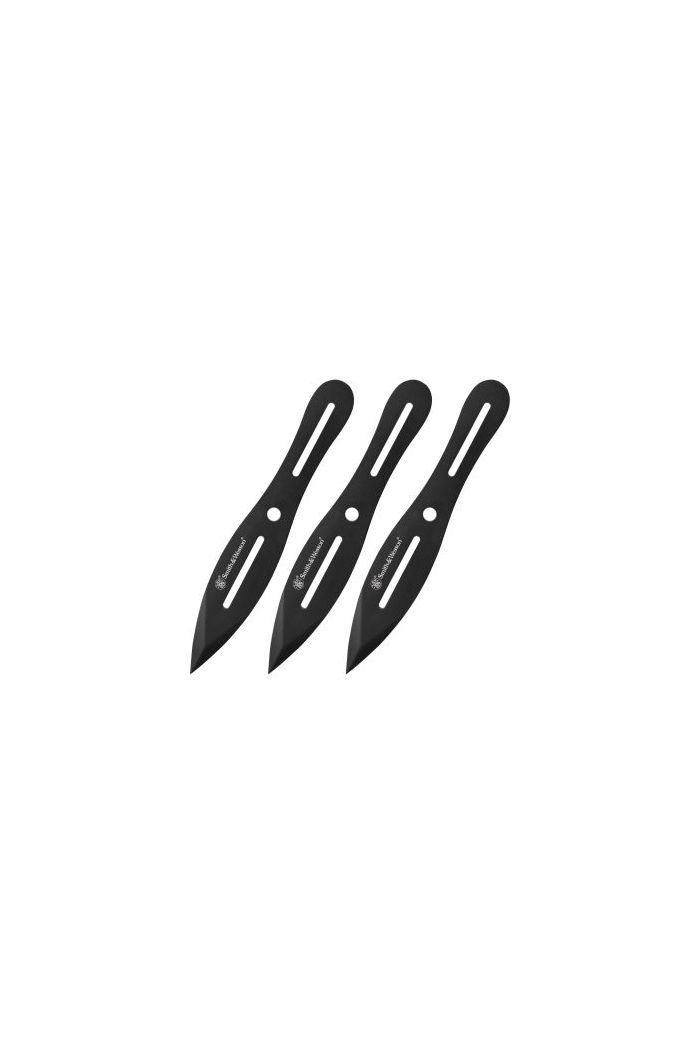 Smith & Wesson 3 pc 8" Black Coated Throwing Set