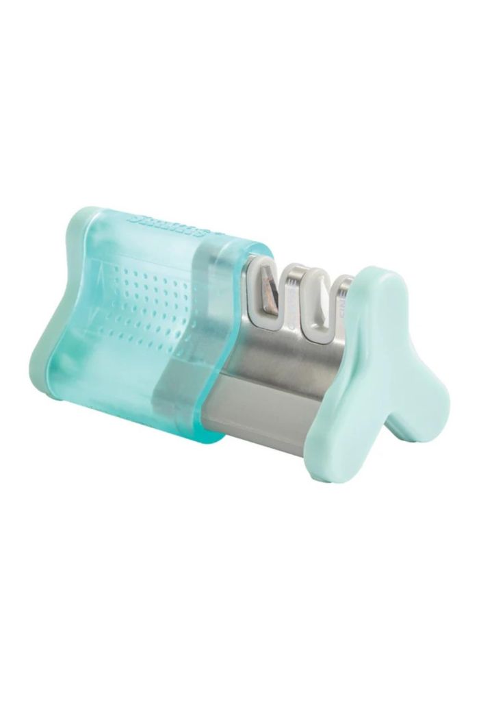 Smith's Slide-Sharp Edge Grip 2-Slot Knife Sharpener - Turquoise