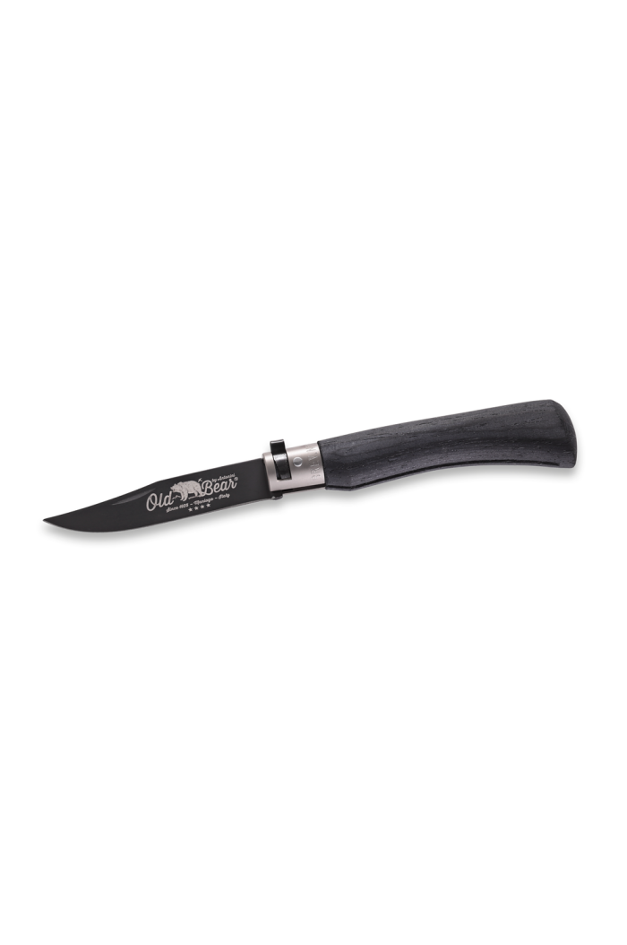 Old Bear Black PFTE & Nickel Stainless Pocket Knife XL