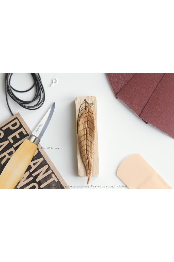 Carving Kit Inc Mora 120 - Willow - Lime Wood Pendant By Giles Newman