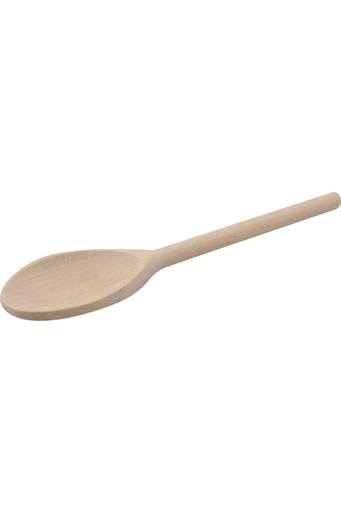 Solid Beech Wood Spoon 25cm
