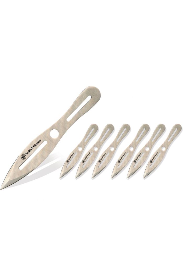Smith & Wesson 6 pc 8" Throwing Knives w/Sheath