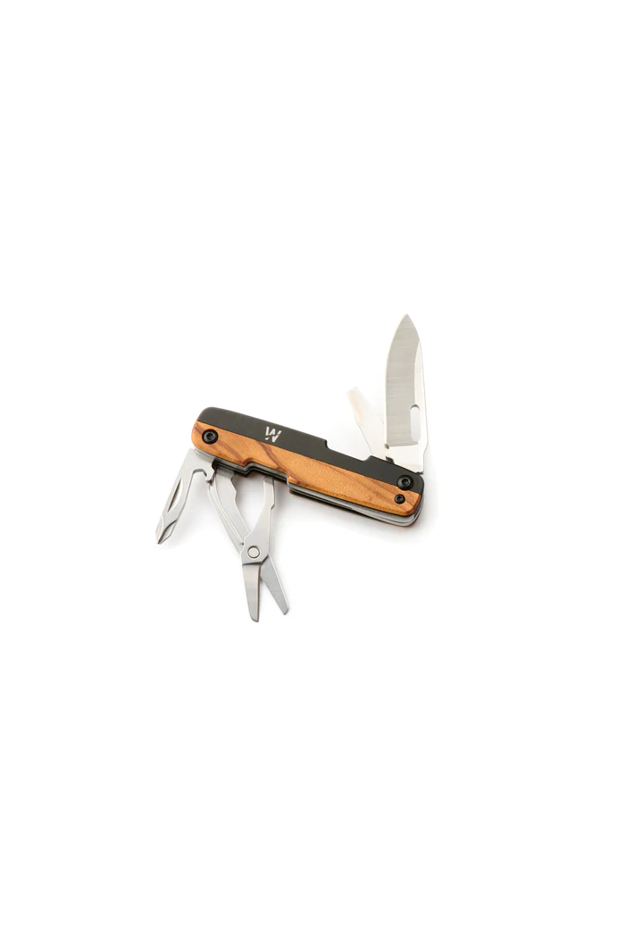 Whitby KENT+ EDC Multipurpose Knife - Olive Wood & Black