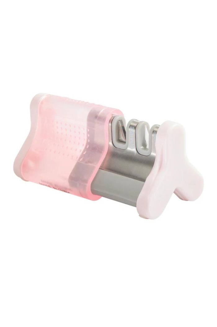 Smith's Slide-Sharp Edge Grip 2-Slot Knife Sharpener - Pink