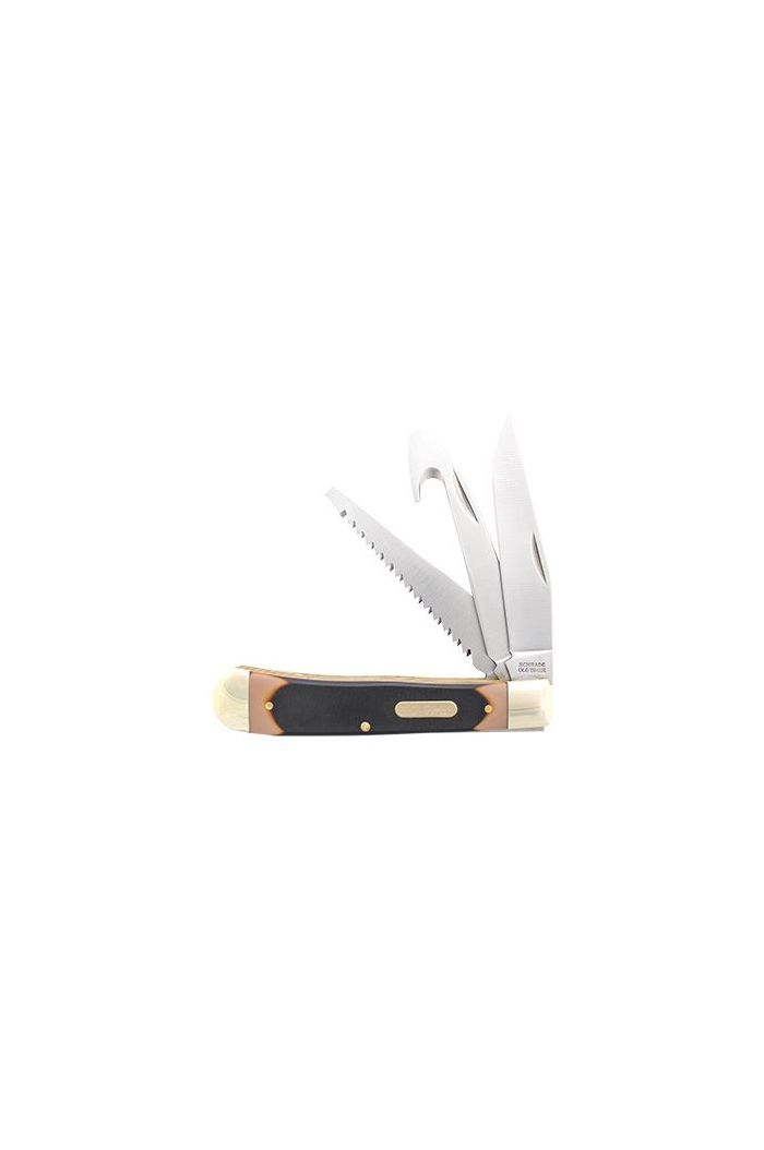 Old Timer Premium Trapper 3 Blades, Saw, Gut Hook, & Clip Point