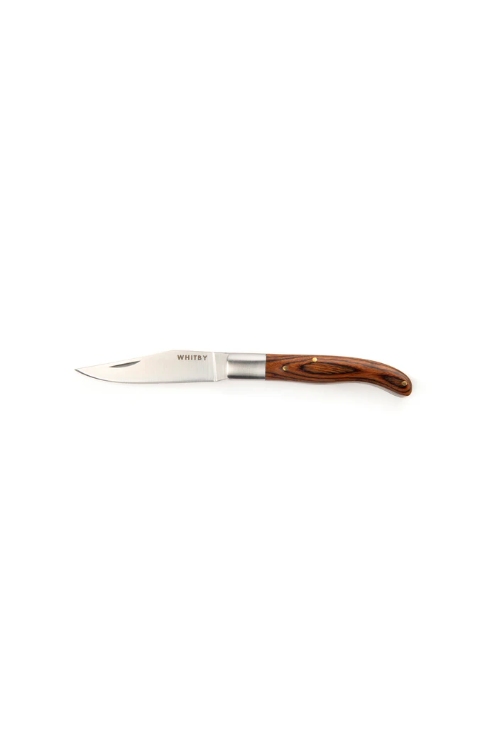Whitby 2.75" EDC Pocket Knife - Dark Wood Handle