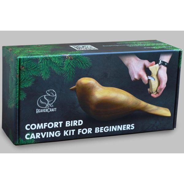 Beaver Craft Comfort Bird Wood Carving Kit