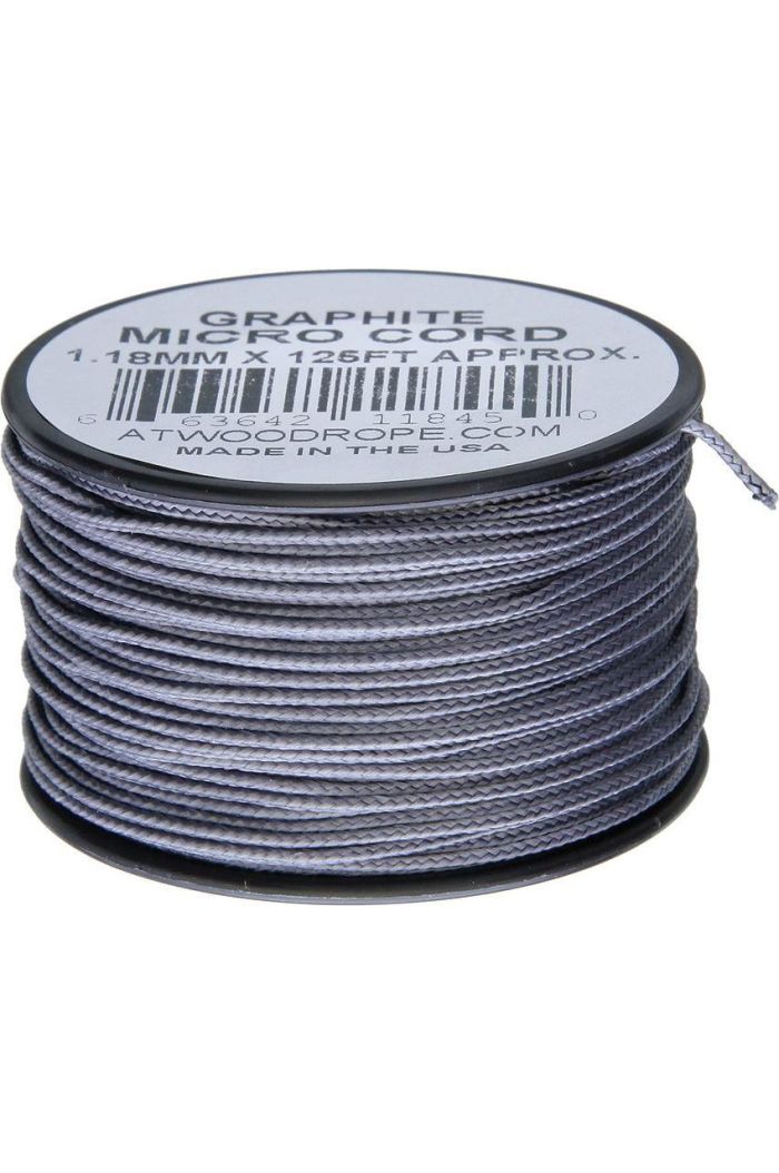 Atwood Micro Cord Paracord 125ft Graphite