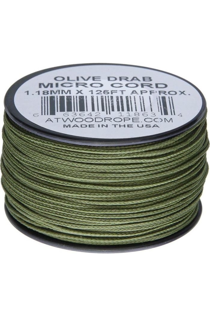 Atwood Micro Cord Paracord 125ft Olive Drab